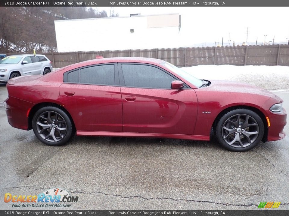 2018 Dodge Charger R/T Octane Red Pearl / Black Photo #7