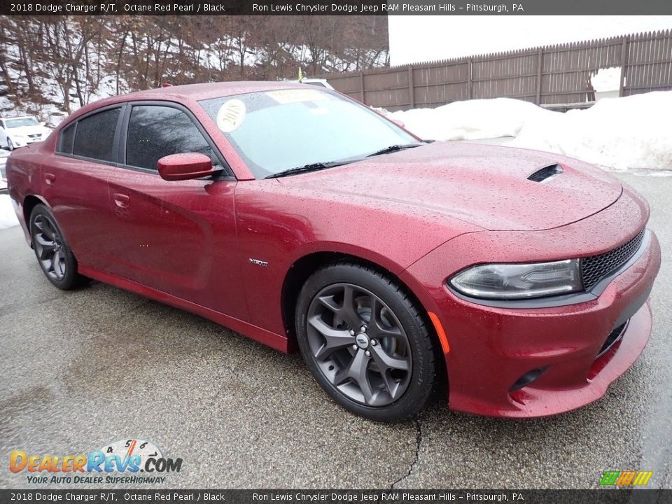 2018 Dodge Charger R/T Octane Red Pearl / Black Photo #8