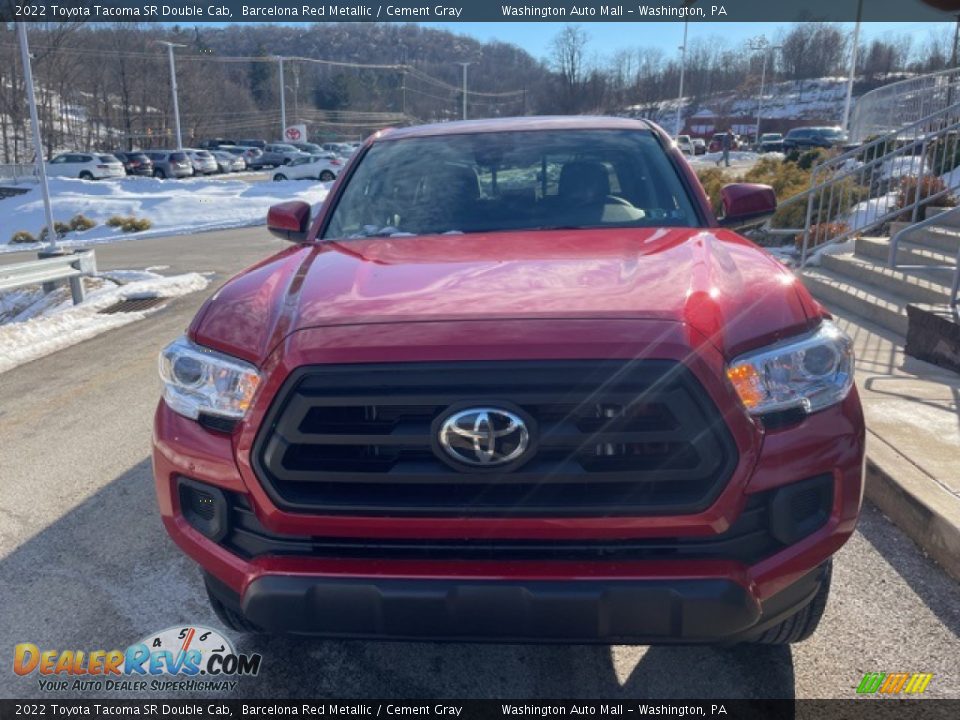 2022 Toyota Tacoma SR Double Cab Barcelona Red Metallic / Cement Gray Photo #6