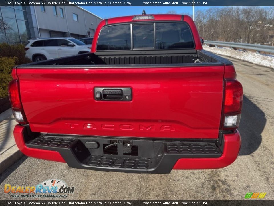 2022 Toyota Tacoma SR Double Cab Barcelona Red Metallic / Cement Gray Photo #8