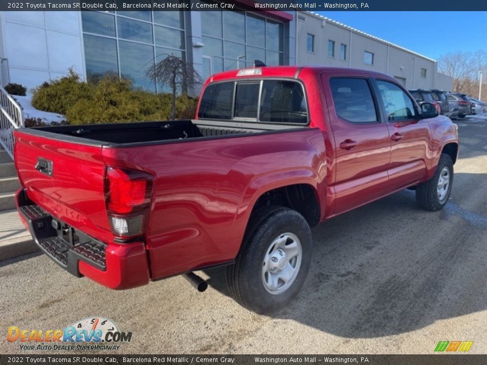 2022 Toyota Tacoma SR Double Cab Barcelona Red Metallic / Cement Gray Photo #9