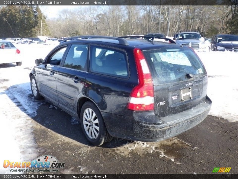 2005 Volvo V50 2.4i Black / Off-Black Photo #4