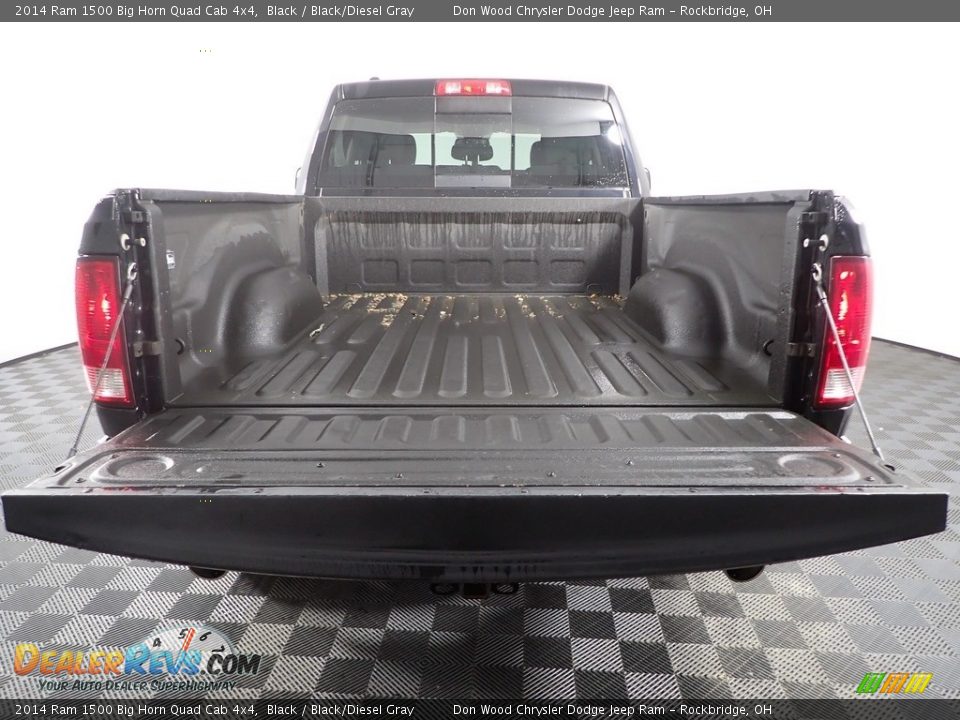 2014 Ram 1500 Big Horn Quad Cab 4x4 Black / Black/Diesel Gray Photo #9