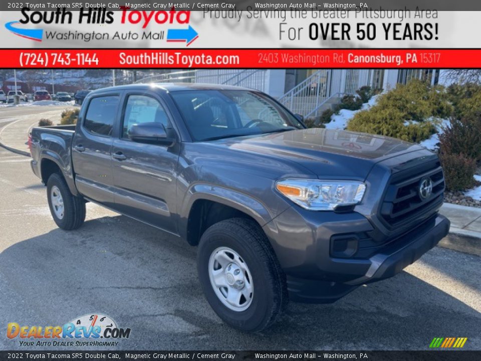 2022 Toyota Tacoma SR5 Double Cab Magnetic Gray Metallic / Cement Gray Photo #1