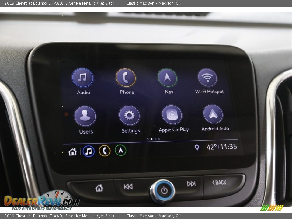 2019 Chevrolet Equinox LT AWD Silver Ice Metallic / Jet Black Photo #10