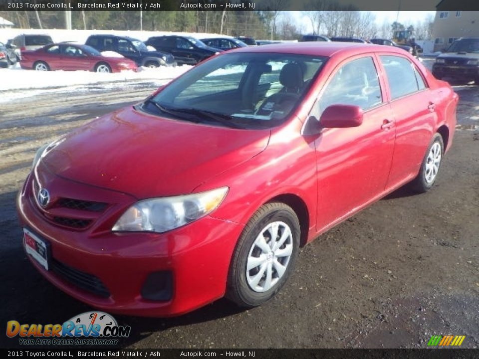 2013 Toyota Corolla L Barcelona Red Metallic / Ash Photo #1