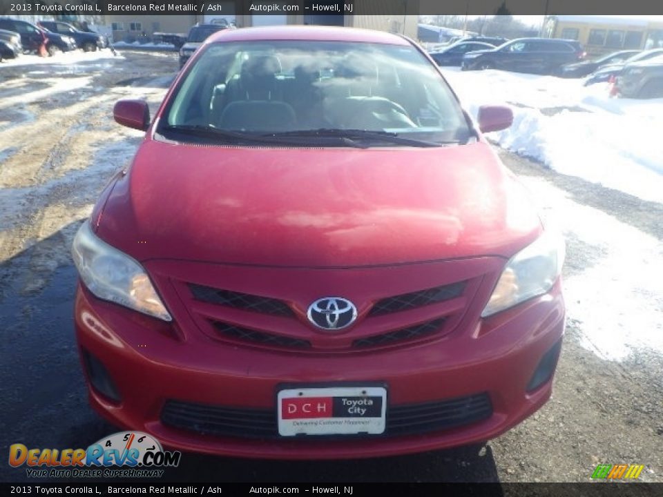 2013 Toyota Corolla L Barcelona Red Metallic / Ash Photo #2