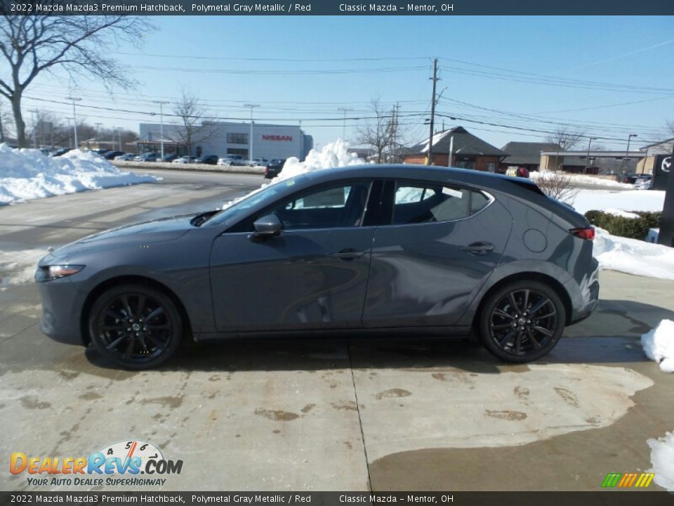 Polymetal Gray Metallic 2022 Mazda Mazda3 Premium Hatchback Photo #6