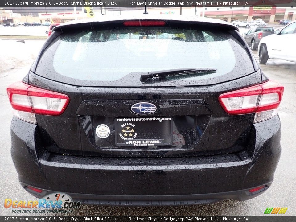 2017 Subaru Impreza 2.0i 5-Door Crystal Black Silica / Black Photo #4