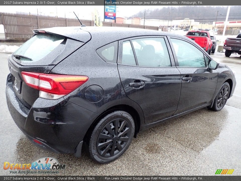 2017 Subaru Impreza 2.0i 5-Door Crystal Black Silica / Black Photo #6