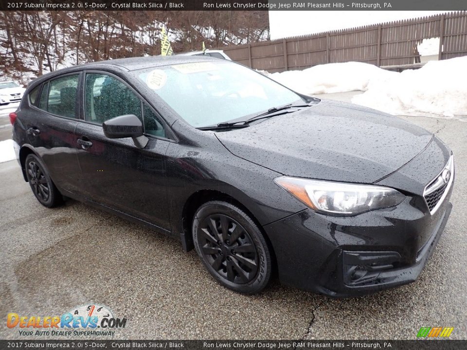 2017 Subaru Impreza 2.0i 5-Door Crystal Black Silica / Black Photo #8