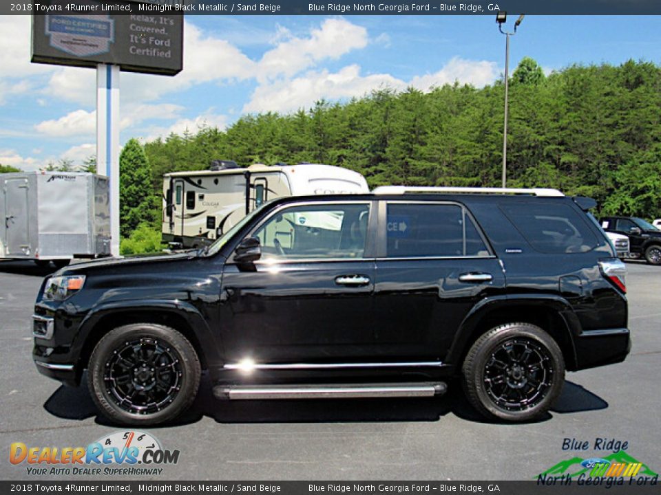 2018 Toyota 4Runner Limited Midnight Black Metallic / Sand Beige Photo #2