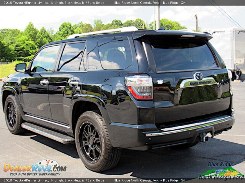 2018 Toyota 4Runner Limited Midnight Black Metallic / Sand Beige Photo #3