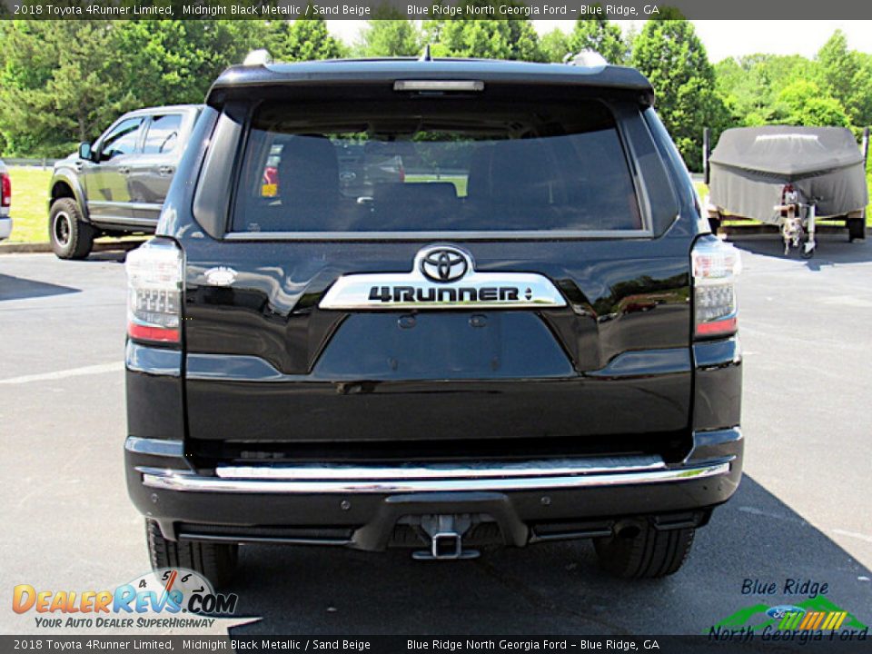 2018 Toyota 4Runner Limited Midnight Black Metallic / Sand Beige Photo #4