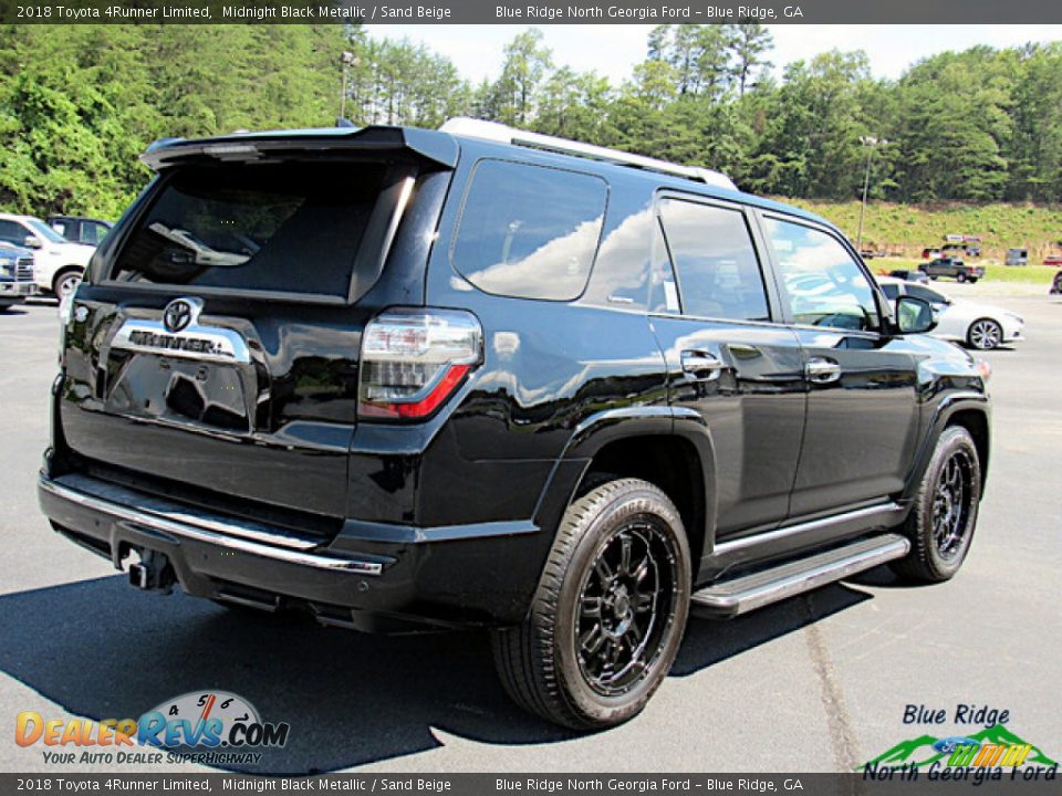 2018 Toyota 4Runner Limited Midnight Black Metallic / Sand Beige Photo #5