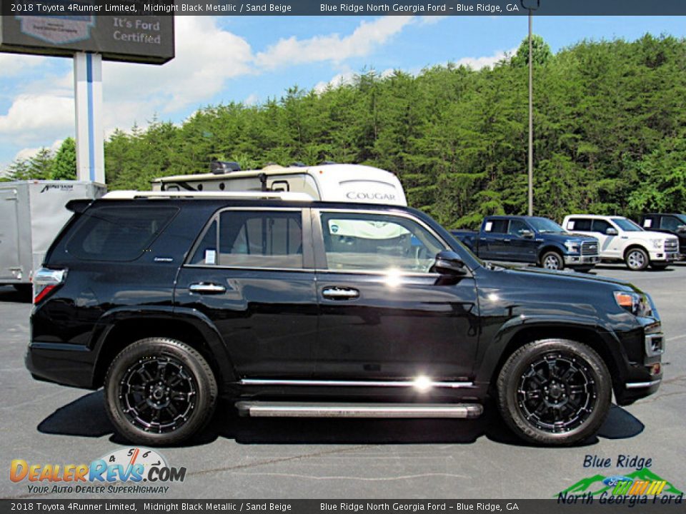 2018 Toyota 4Runner Limited Midnight Black Metallic / Sand Beige Photo #6