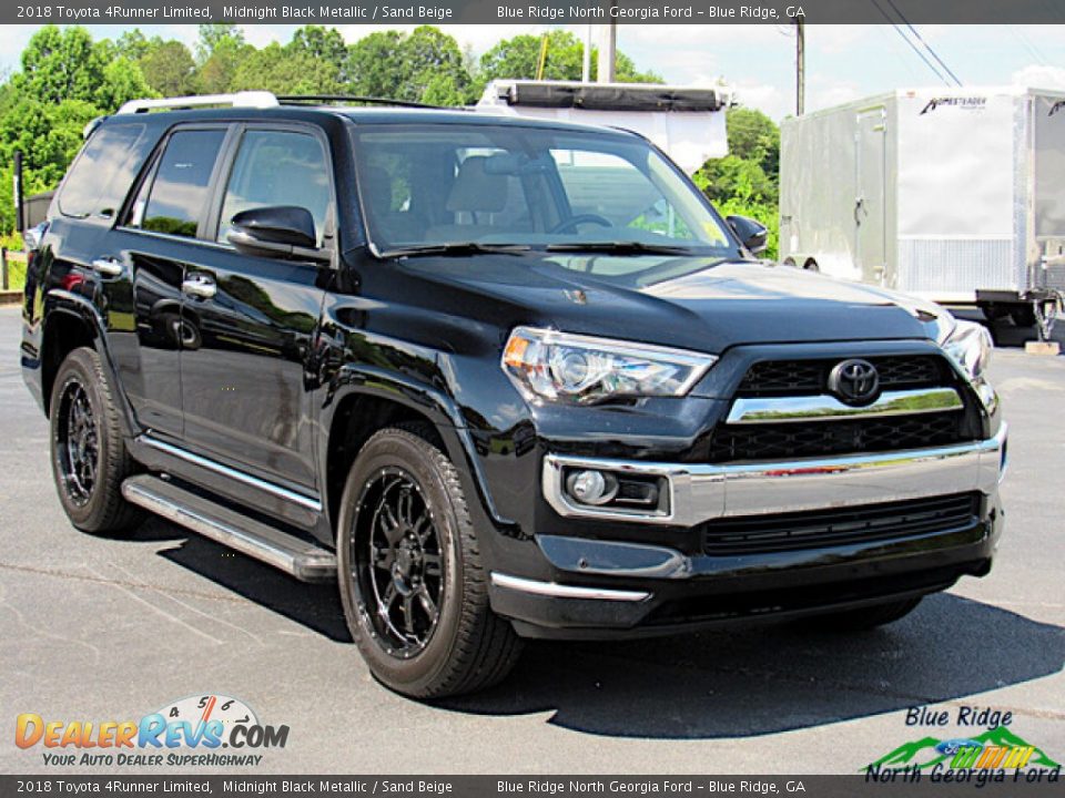 2018 Toyota 4Runner Limited Midnight Black Metallic / Sand Beige Photo #7