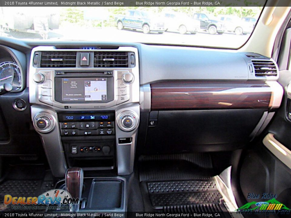 2018 Toyota 4Runner Limited Midnight Black Metallic / Sand Beige Photo #17