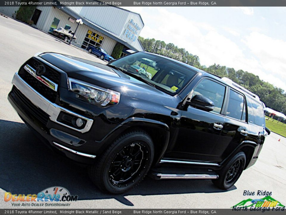 2018 Toyota 4Runner Limited Midnight Black Metallic / Sand Beige Photo #27