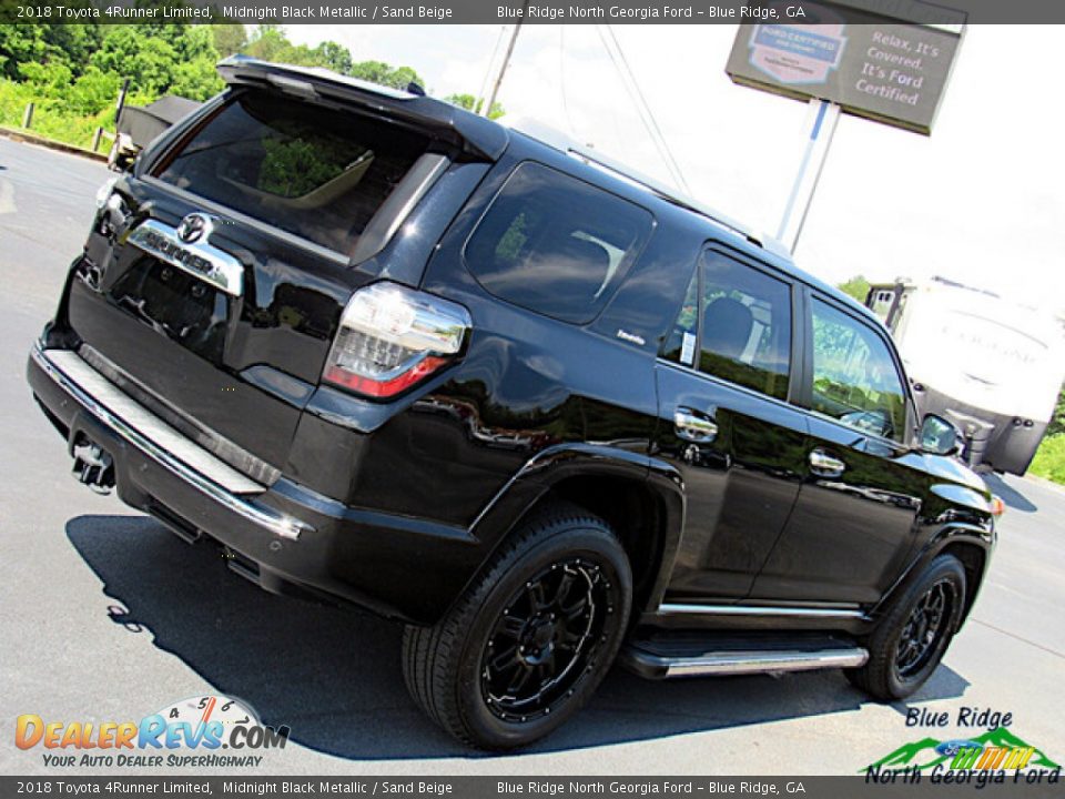 2018 Toyota 4Runner Limited Midnight Black Metallic / Sand Beige Photo #29