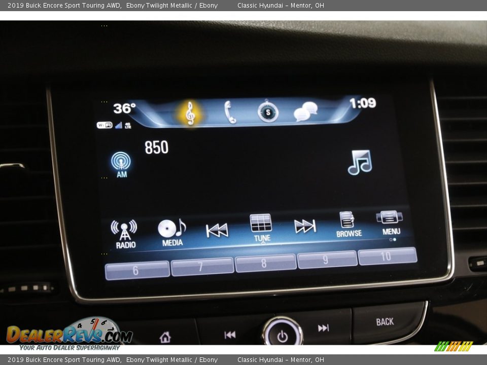 2019 Buick Encore Sport Touring AWD Ebony Twilight Metallic / Ebony Photo #10