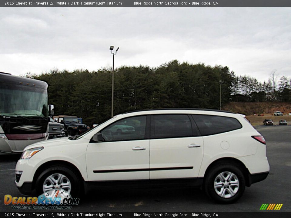 White 2015 Chevrolet Traverse LS Photo #2