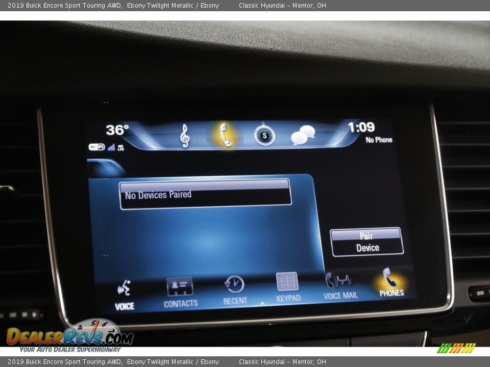 2019 Buick Encore Sport Touring AWD Ebony Twilight Metallic / Ebony Photo #11