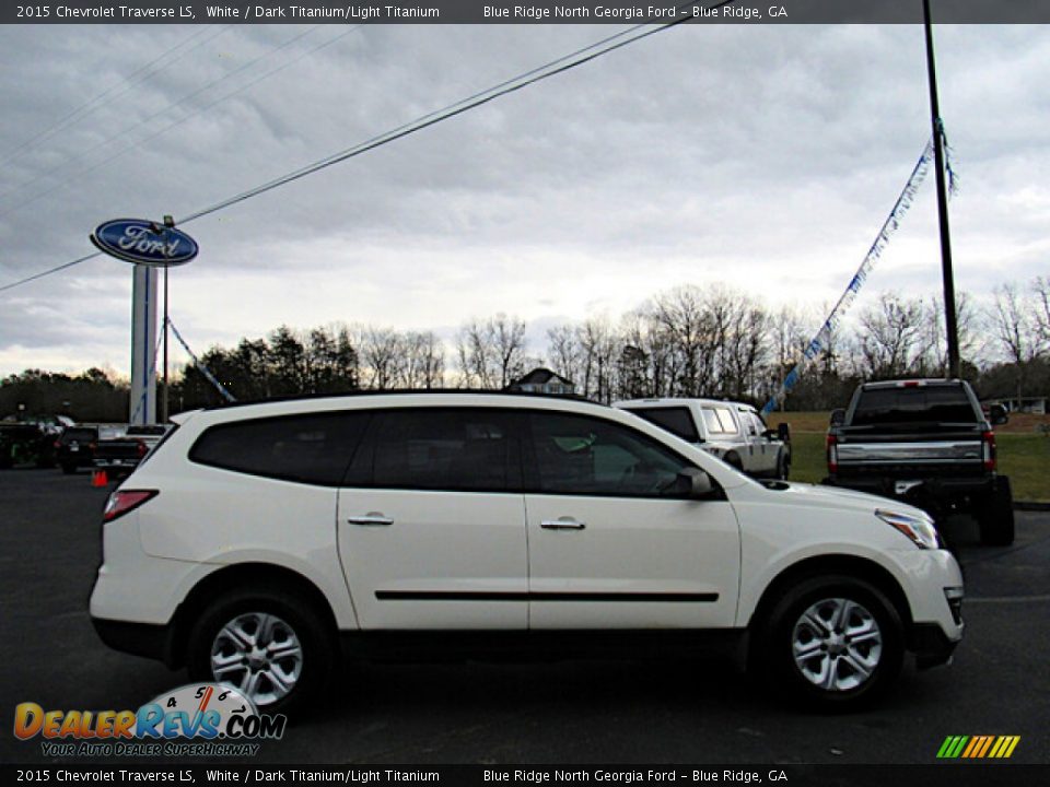 White 2015 Chevrolet Traverse LS Photo #6