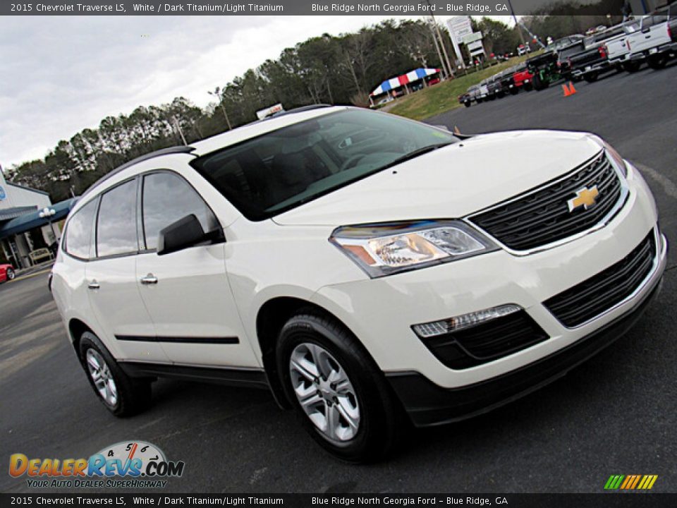 2015 Chevrolet Traverse LS White / Dark Titanium/Light Titanium Photo #19