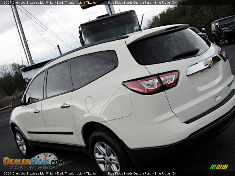 2015 Chevrolet Traverse LS White / Dark Titanium/Light Titanium Photo #21