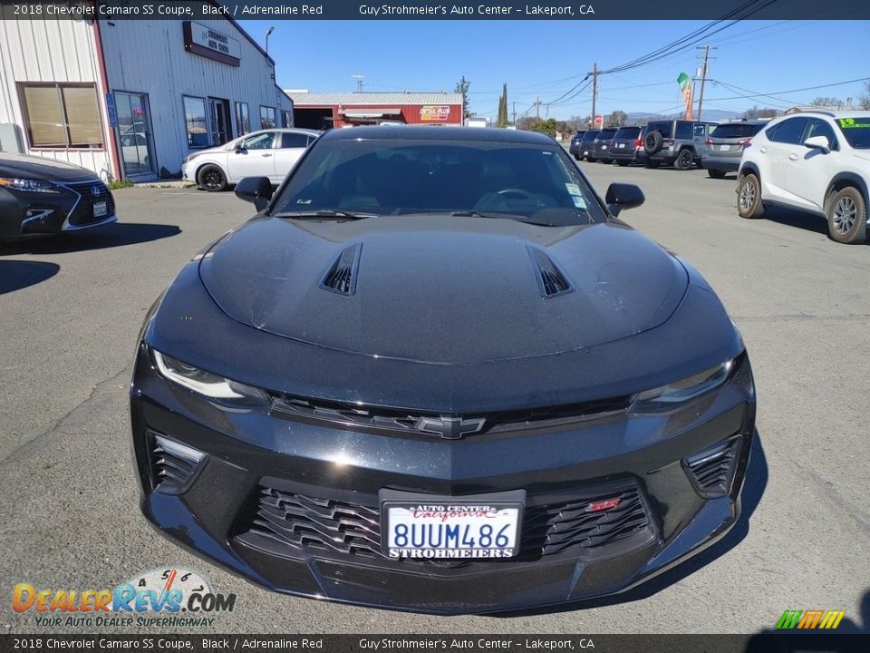 2018 Chevrolet Camaro SS Coupe Black / Adrenaline Red Photo #2