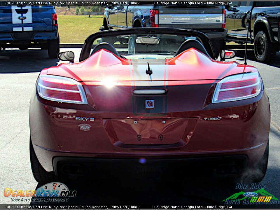 2009 Saturn Sky Red Line Ruby Red Special Edition Roadster Ruby Red / Black Photo #4