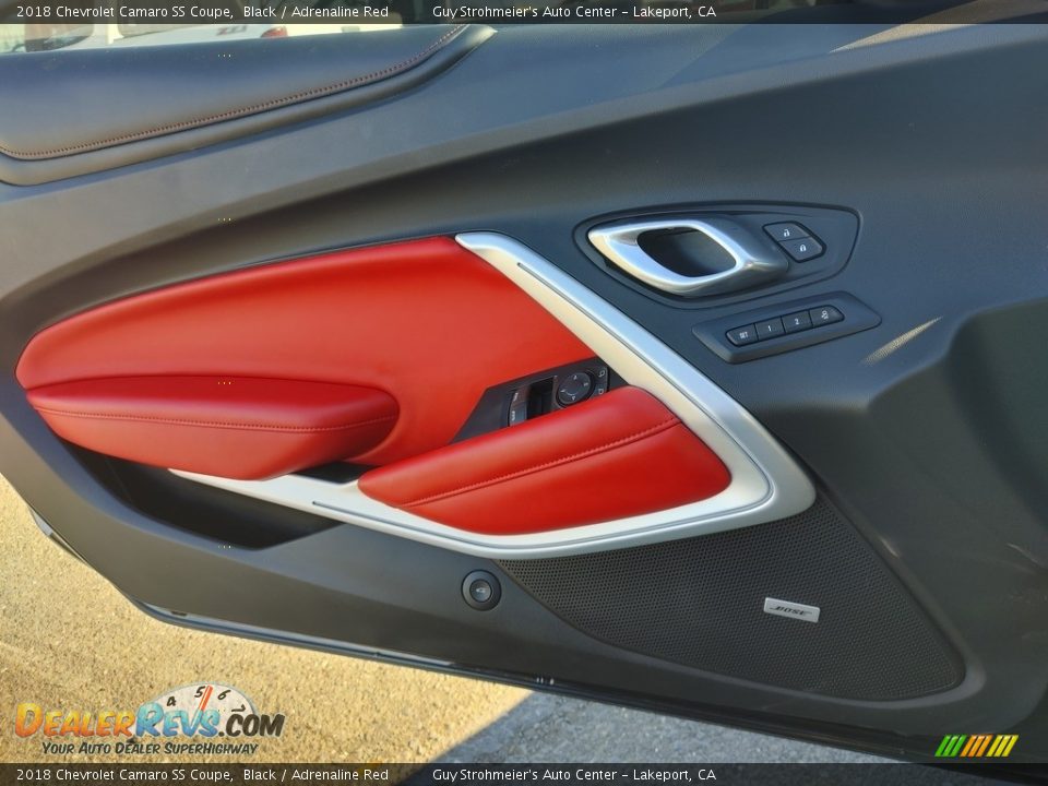 2018 Chevrolet Camaro SS Coupe Black / Adrenaline Red Photo #6
