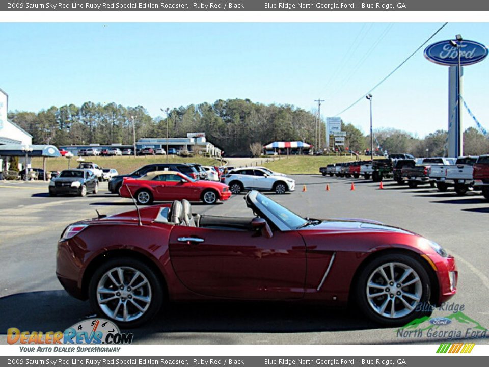 2009 Saturn Sky Red Line Ruby Red Special Edition Roadster Ruby Red / Black Photo #6