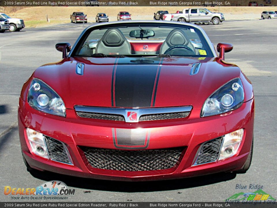 2009 Saturn Sky Red Line Ruby Red Special Edition Roadster Ruby Red / Black Photo #8