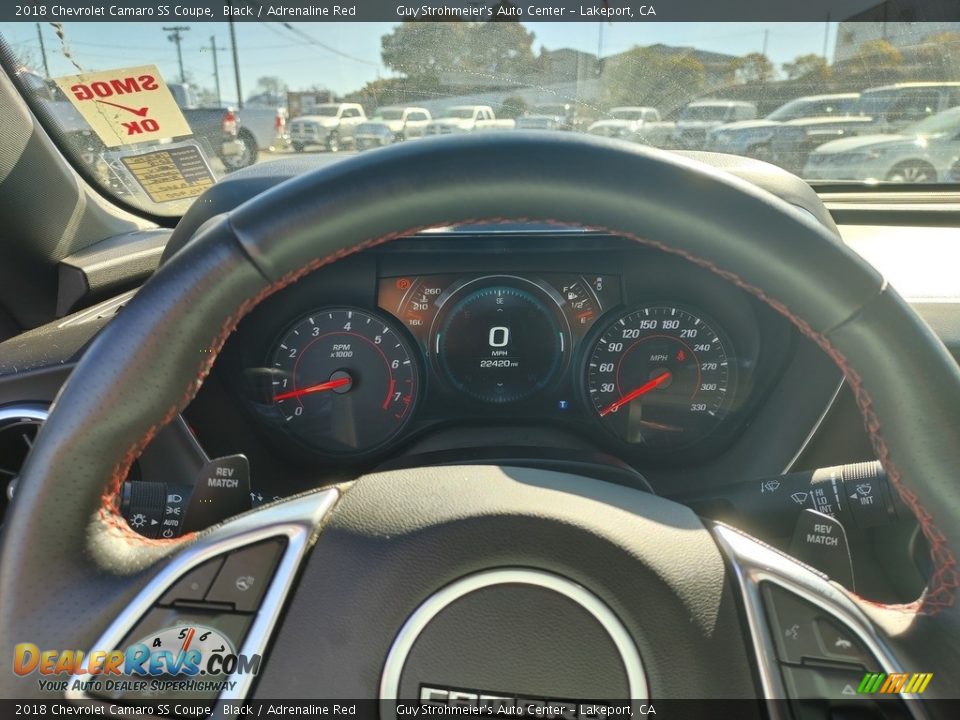 2018 Chevrolet Camaro SS Coupe Black / Adrenaline Red Photo #10