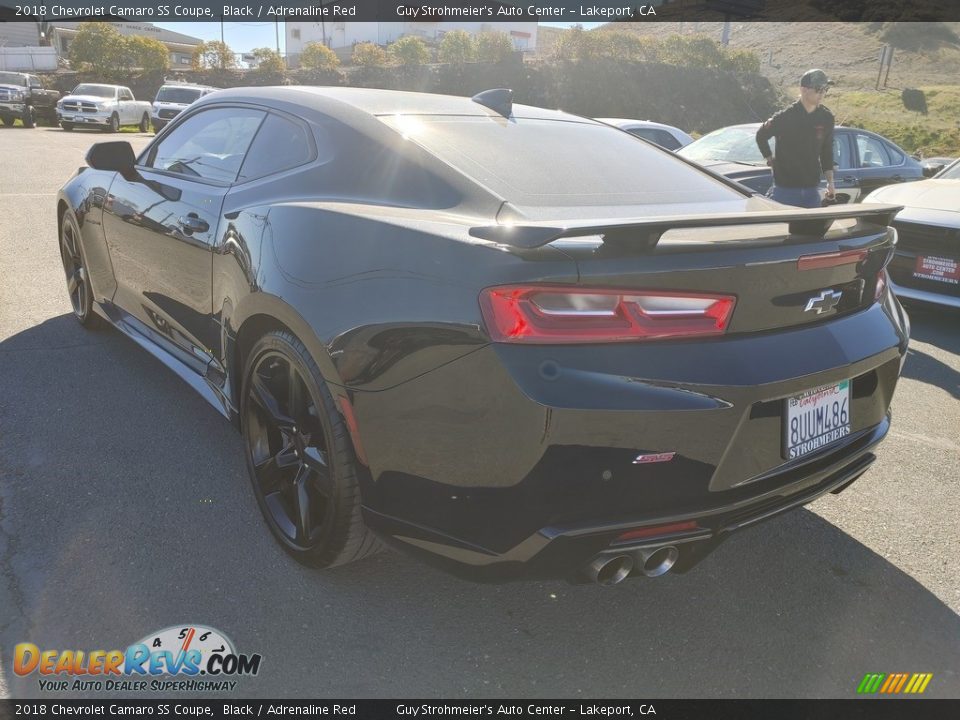 2018 Chevrolet Camaro SS Coupe Black / Adrenaline Red Photo #13