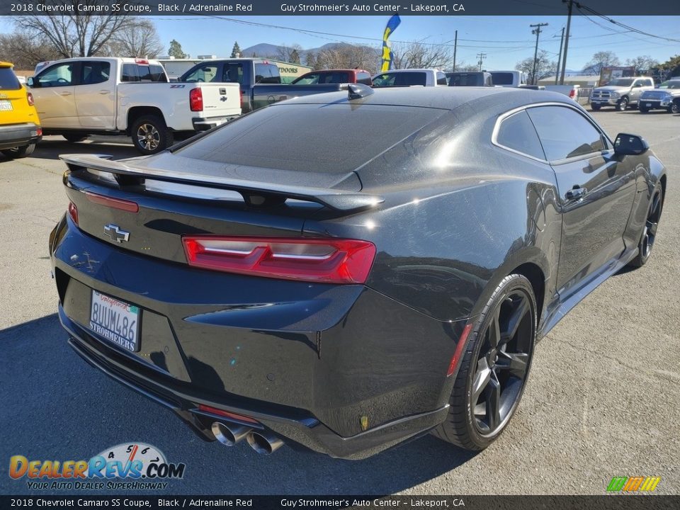 2018 Chevrolet Camaro SS Coupe Black / Adrenaline Red Photo #15