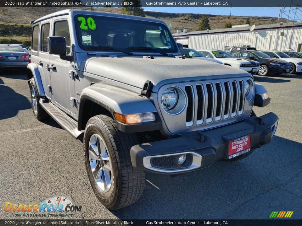 2020 Jeep Wrangler Unlimited Sahara 4x4 Billet Silver Metallic / Black Photo #1