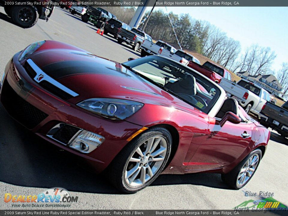 2009 Saturn Sky Red Line Ruby Red Special Edition Roadster Ruby Red / Black Photo #18