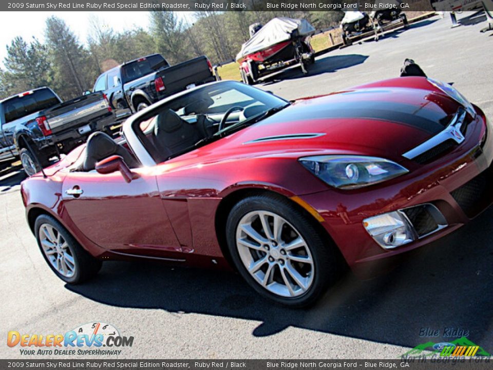 2009 Saturn Sky Red Line Ruby Red Special Edition Roadster Ruby Red / Black Photo #19