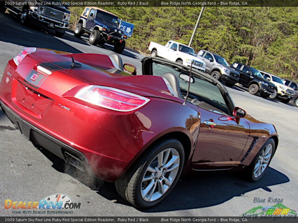 2009 Saturn Sky Red Line Ruby Red Special Edition Roadster Ruby Red / Black Photo #20