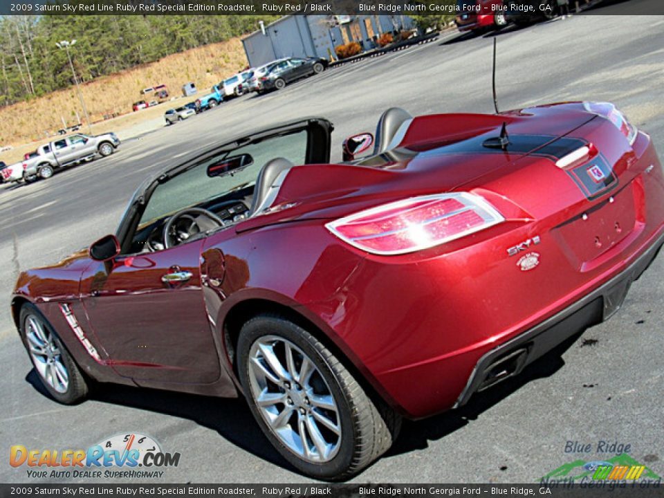 2009 Saturn Sky Red Line Ruby Red Special Edition Roadster Ruby Red / Black Photo #21