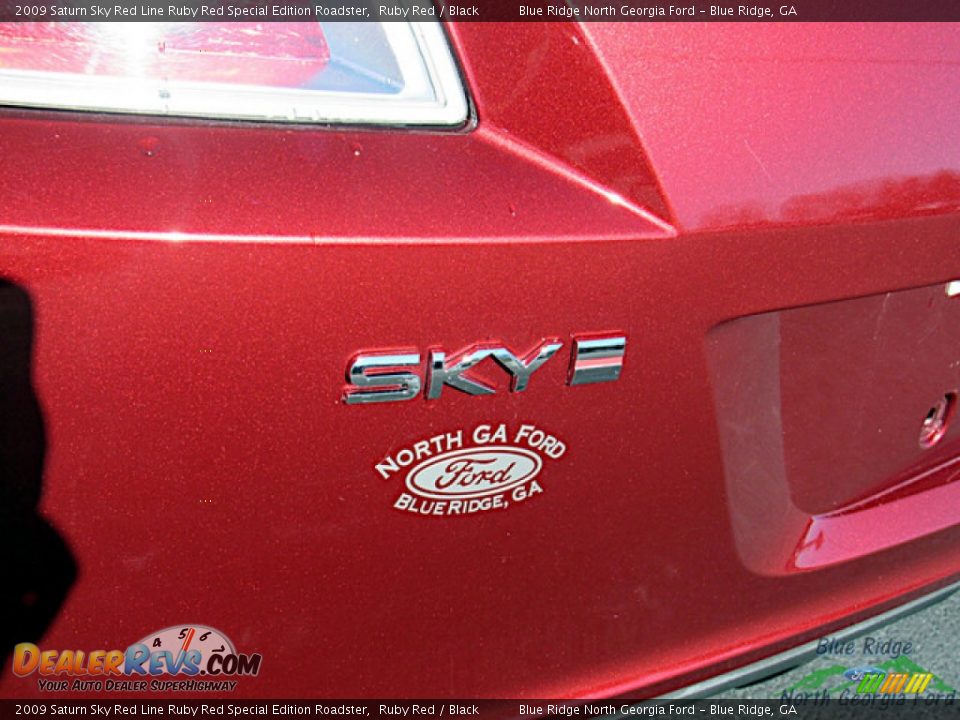 2009 Saturn Sky Red Line Ruby Red Special Edition Roadster Ruby Red / Black Photo #22