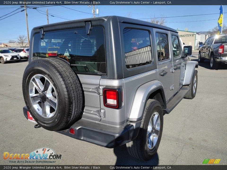 2020 Jeep Wrangler Unlimited Sahara 4x4 Billet Silver Metallic / Black Photo #8