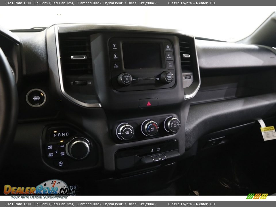 2021 Ram 1500 Big Horn Quad Cab 4x4 Diamond Black Crystal Pearl / Diesel Gray/Black Photo #9