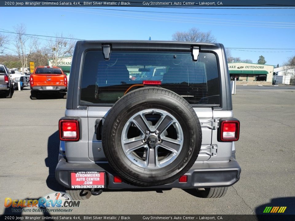 2020 Jeep Wrangler Unlimited Sahara 4x4 Billet Silver Metallic / Black Photo #9