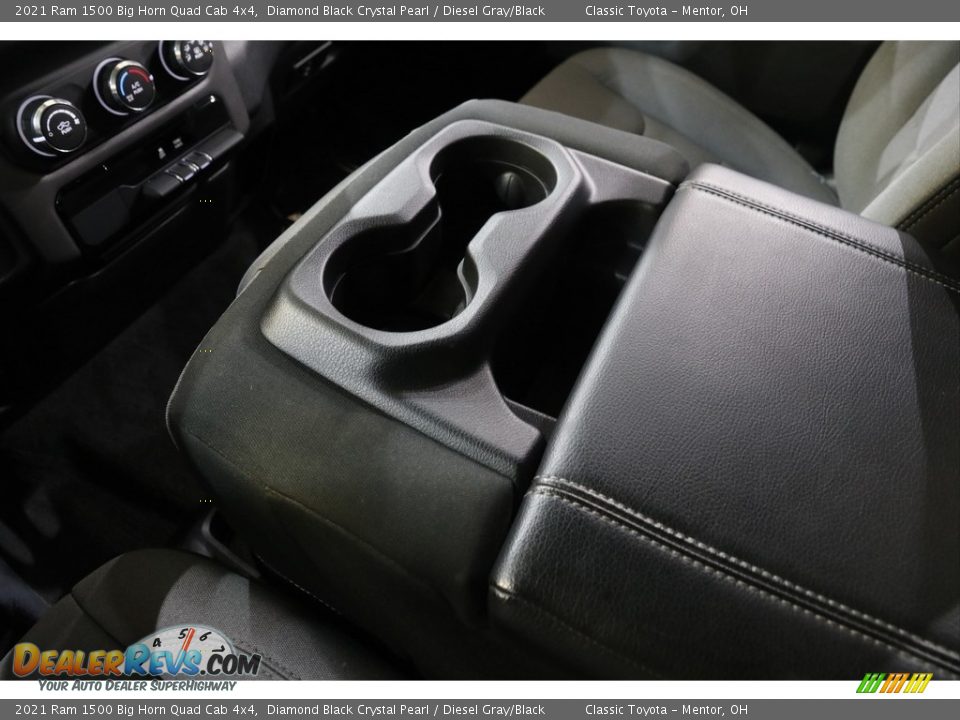 2021 Ram 1500 Big Horn Quad Cab 4x4 Diamond Black Crystal Pearl / Diesel Gray/Black Photo #13