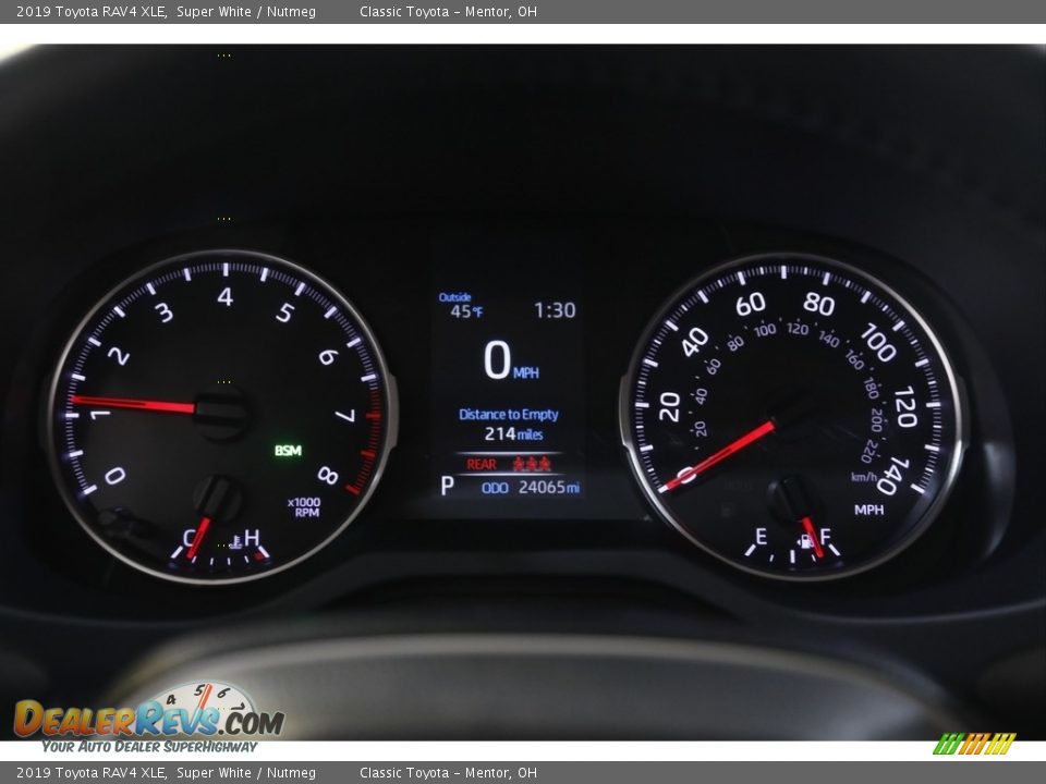 2019 Toyota RAV4 XLE Gauges Photo #8