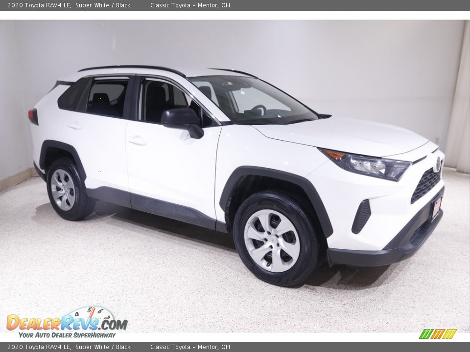 2020 Toyota RAV4 LE Super White / Black Photo #1